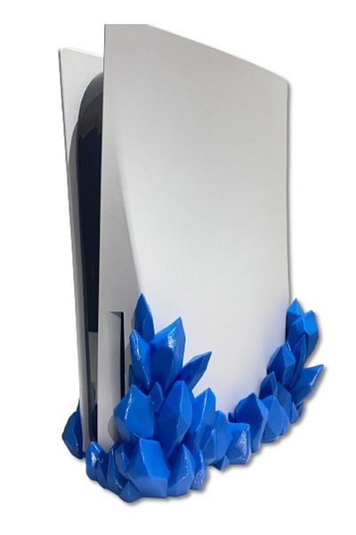 3D Brothers Base Vertical Stand for PS5 Consoles (Desk Edition)- Playstation 5 Base Accessories Crystal Design