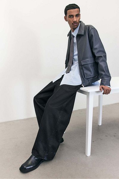 H&M Wide High Jeans