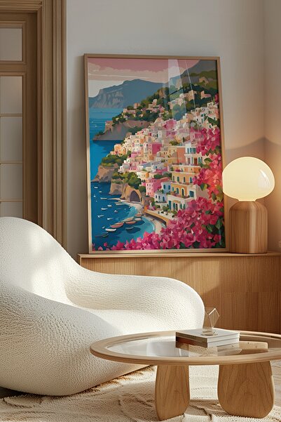 Alf Portraits Amalfi Coast İtalya Çerçevesiz Poster Abstract Yağlı Stil Poste...
