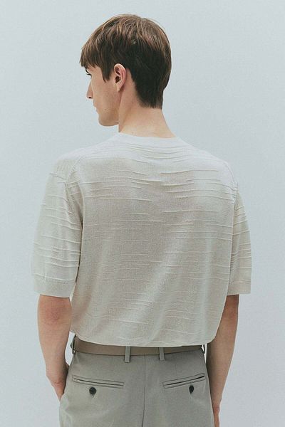 H&M Regular Fit Fine-knit T-shirt
