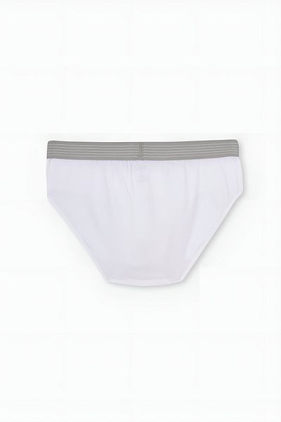Dagi White Compact Combed Cotton Plain Slip Panties