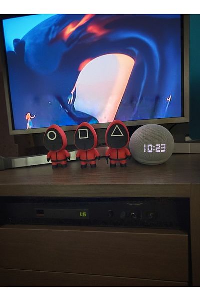 3D Brothers 3 PCs Squid Game Figurines - Geometric Guards