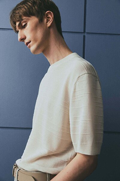 H&M Regular Fit Fine-knit T-shirt