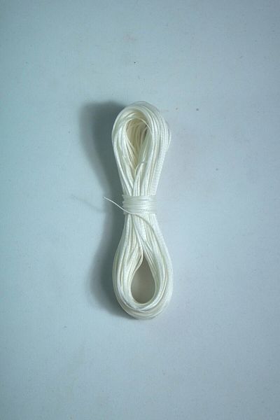 Eskişehir hobi sanat Περλέ Λευκό 1,0 mm Κερωμένο Σχοινί 25 μέτρων Κολιέ Σχοινί Κοσμήματα Σχεδιασμός Σχοινί Βραχιόλι Σχοινί
