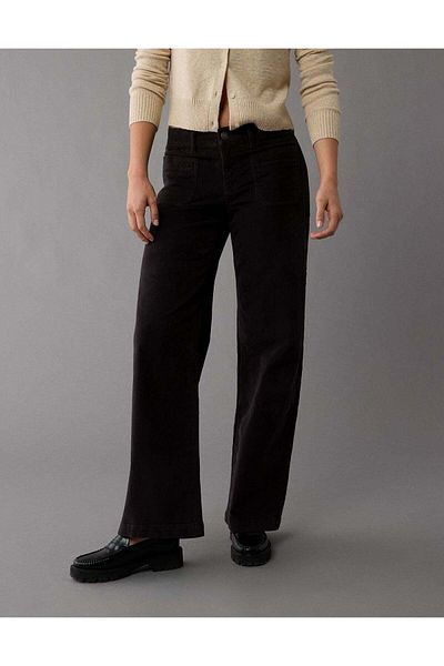 AMERICAN EAGLE Ae Stretch Corduroy Low-rise Baggy Wide-leg Pant