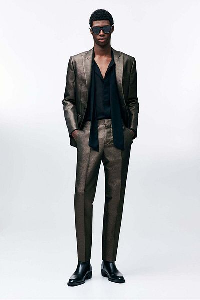 H&M Slim Fit Shimmering suit trousers