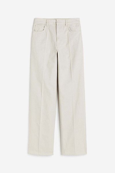 H&M Straight twill trousers