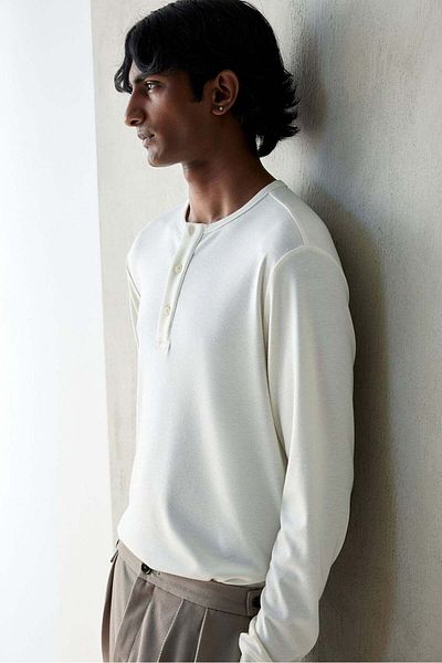 H&M Ribbed Henley top