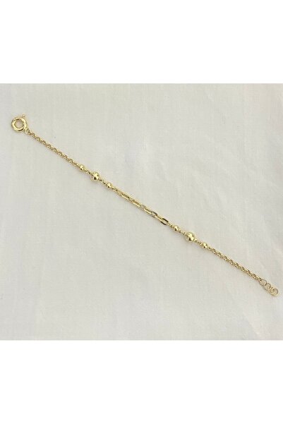 Lora Kuyumculuk Dorika Toplu Ve Doch Zincirli Altın Bileklik