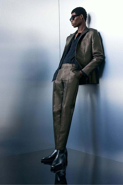 H&M Slim Fit Shimmering suit trousers