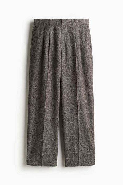 H&M Loose Fit Wool-blend trousers