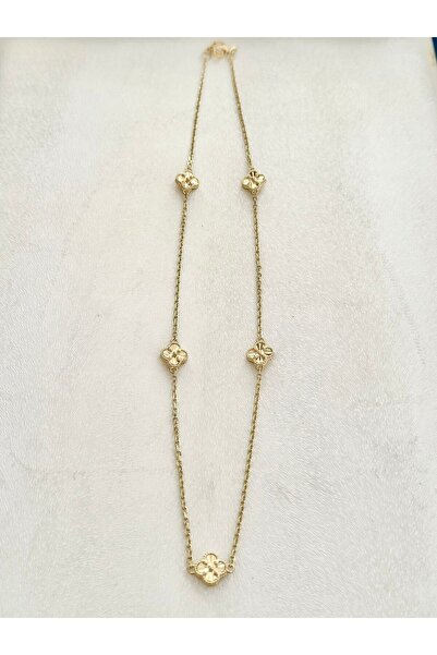 Lora Kuyumculuk Yoncalı Sıralı Altın Kolye