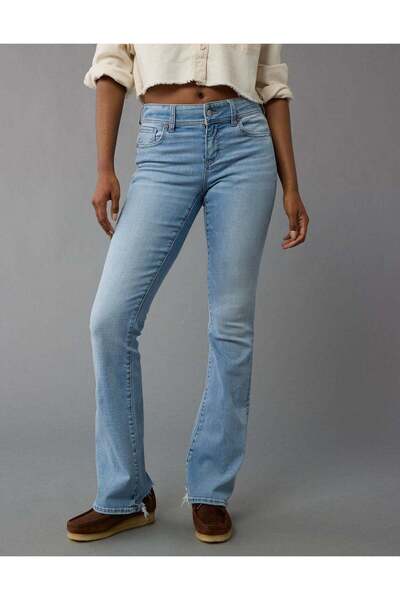 AMERICAN EAGLE بنطال جينز AE Next Level منخفض الارتفاع بقصّة Bootcut