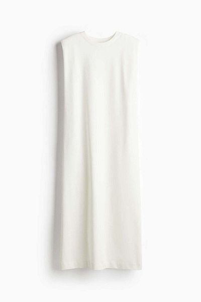 H&M Sleeveless shoulder-pad dress