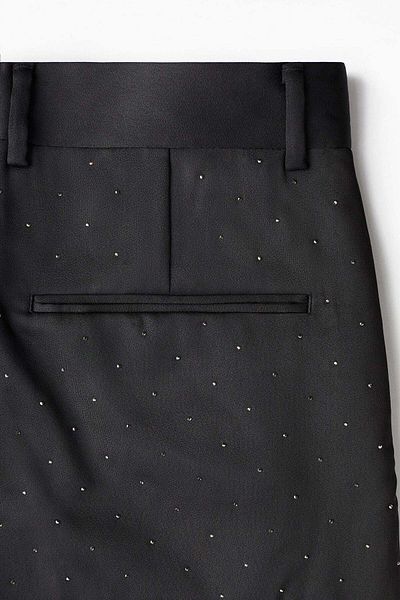 H&M Regular Fit Rhinestone-embellished suit trousers