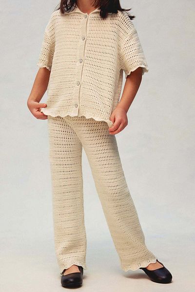H&M 2-piece pointelle-knit cotton set