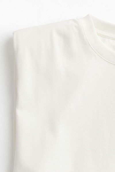 H&M Sleeveless shoulder-pad dress