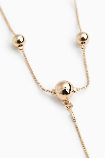 H&M Bead-detail lariat necklace