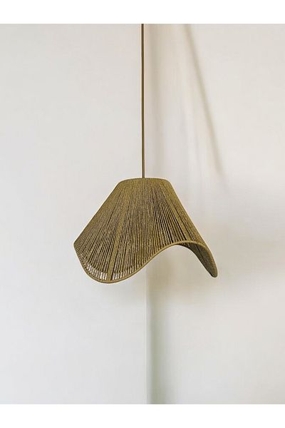 KorFam Wicker Handmade Bohemian Asymmetrical Shaped Rustic Chandelier