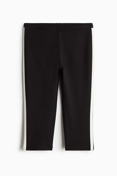 H&M Side-striped Capri leggings