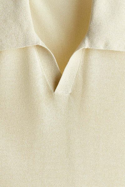 H&M Slim Fit Glittery polo shirt