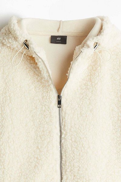 H&M Loose Fit Teddy zip-through hoodie