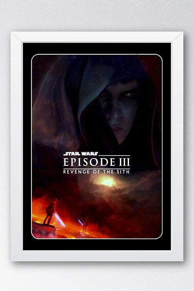 Saturn Pictură cu 3 rame Star Wars - Space Wars Old Nostalgia Fim Poster Painting