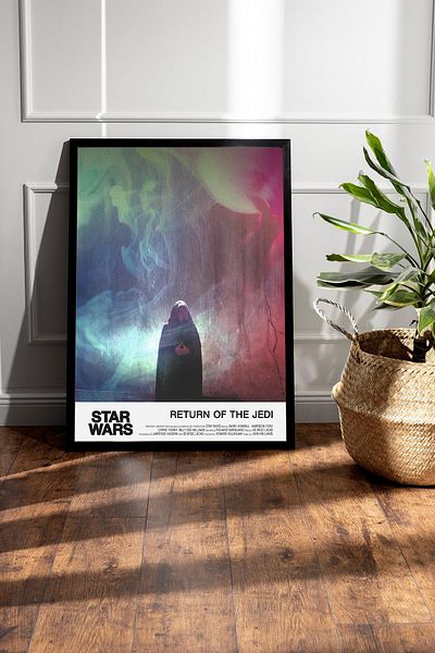 Saturn Star Wars Return Of The Jedi Pictură înrămată - Poster de film Space Wars