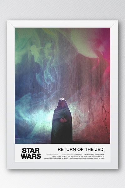 Saturn Star Wars Return Of The Jedi Pictură înrămată - Poster de film Space Wars