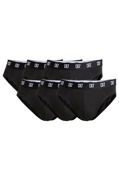 Cristiano Ronaldo CR7 CR7 Herren Slips, 6er Pack - Briefs, Logobund, Stretch Cotton