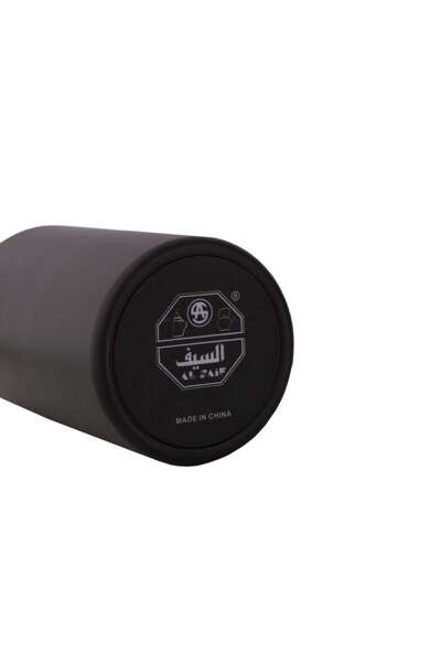 ALSAIF Coffee And Tea Vaccum Flask Steel In Black / Leak-proof And Keeps Drinks Hot 0.6 Liter