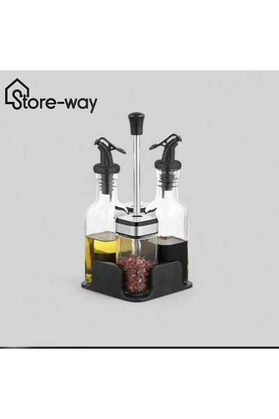 Storeway مجموعة زجاجات الزيت