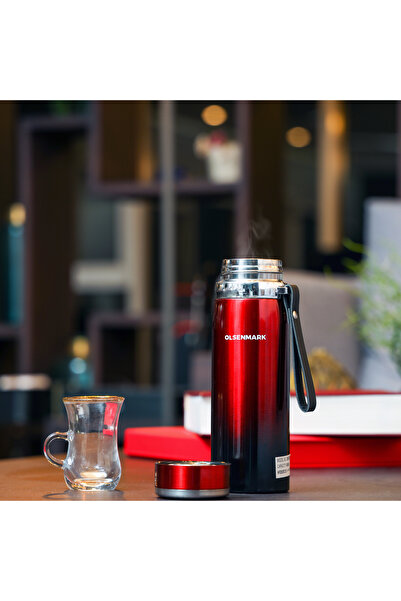 Olsenmark Stainless Steel Vacuum Bottle, 1000ml, Double Wall, OMVF2486