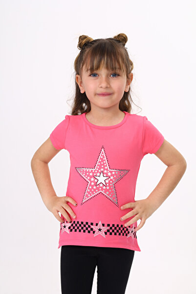 Toontoy Κοριτσίστικο μπλουζάκι με στάμπα με αστέρια