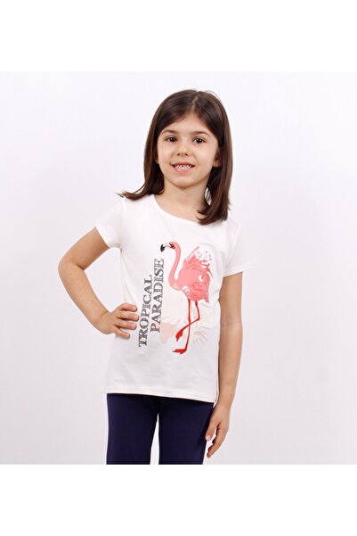 Toontoy Tricou pentru fete Flamingo cu imprimeu