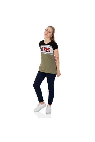 Toontoy Broderie cu paiete Paris tricou pentru fete