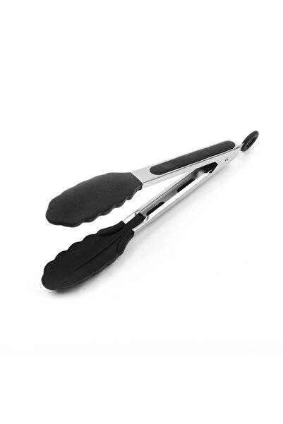 EWs Practical Metal Handle Silicone Tongs - Ew