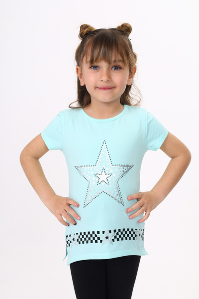 Toontoy Girl's T-Shirt Star Print