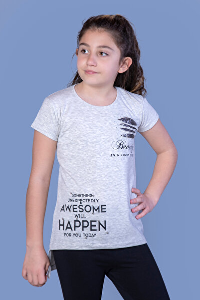 Toontoy Fata are tricou sâni Laser croială Stone