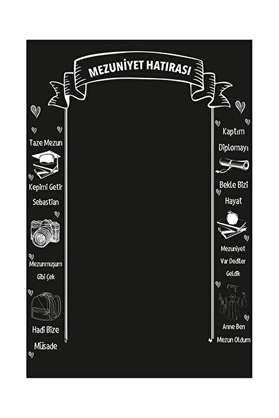 heptex Mezuniyet Hatırası Hatıra Fotoğraf Panosu Branda 100x150
