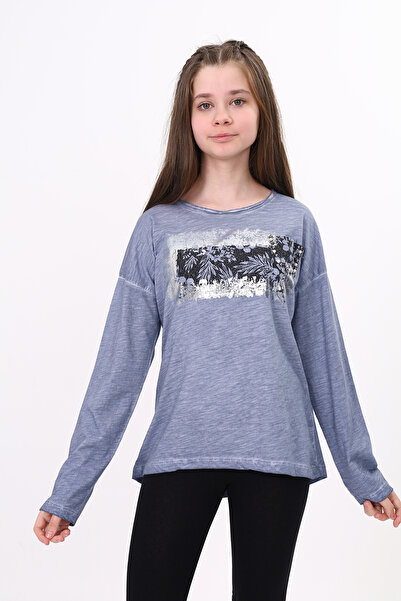 Toontoy Μπλουζάκι για κορίτσια Varak με τύπωμα - Με τσέπη στο στήθος