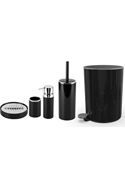 pirimanova (مونزا) طقم حمام بريمانوفا لينوكس 5 قطع أسود