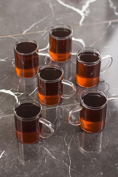 EWs 6-Piece Borosilicate Heat Resistant Thermal Glass Mug (6 X 200 ML)