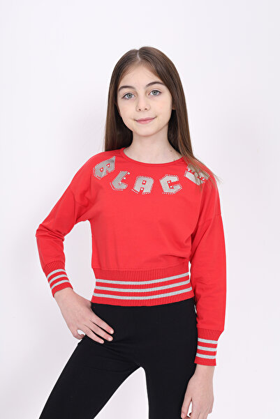 Toontoy Κορίτσι - Φούτερ Μαύρο Φύλλο με τύπωμα