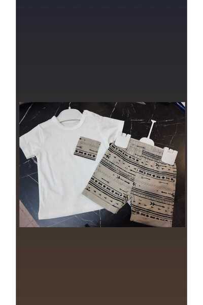 Wogi Bebek/ Çocuk Şort + T-shirt Set