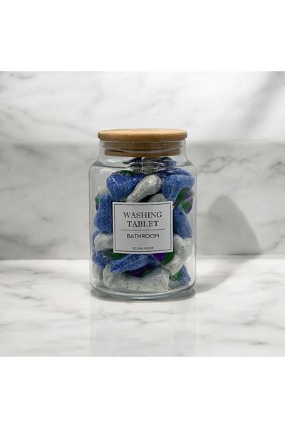 SELKA HOME Washing Tablet Jar 890 ml