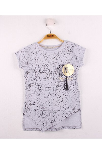 Toontoy Κοριτσίστικο μπλουζάκι με ρίγες στο στήθος και αξεσουάρ