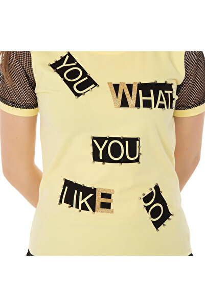 Toontoy Girl - Printed T-shirt with Mesh Sleeves