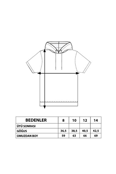 Toontoy Μπλουζάκι Billie Eilish με τύπωμα για κορίτσια με κουκούλα