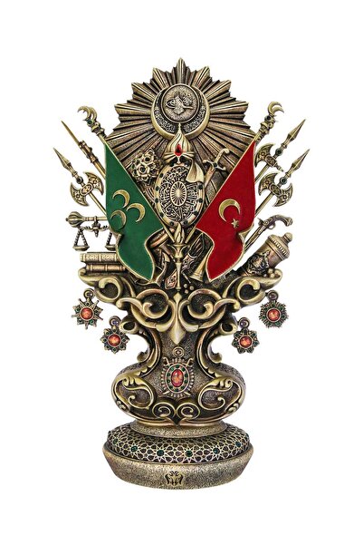 nakkaş NAKKAŞ OSMANLI BOYTU (ORTA BOY - ANTİK SARI / YEŞİL TAŞLI)
